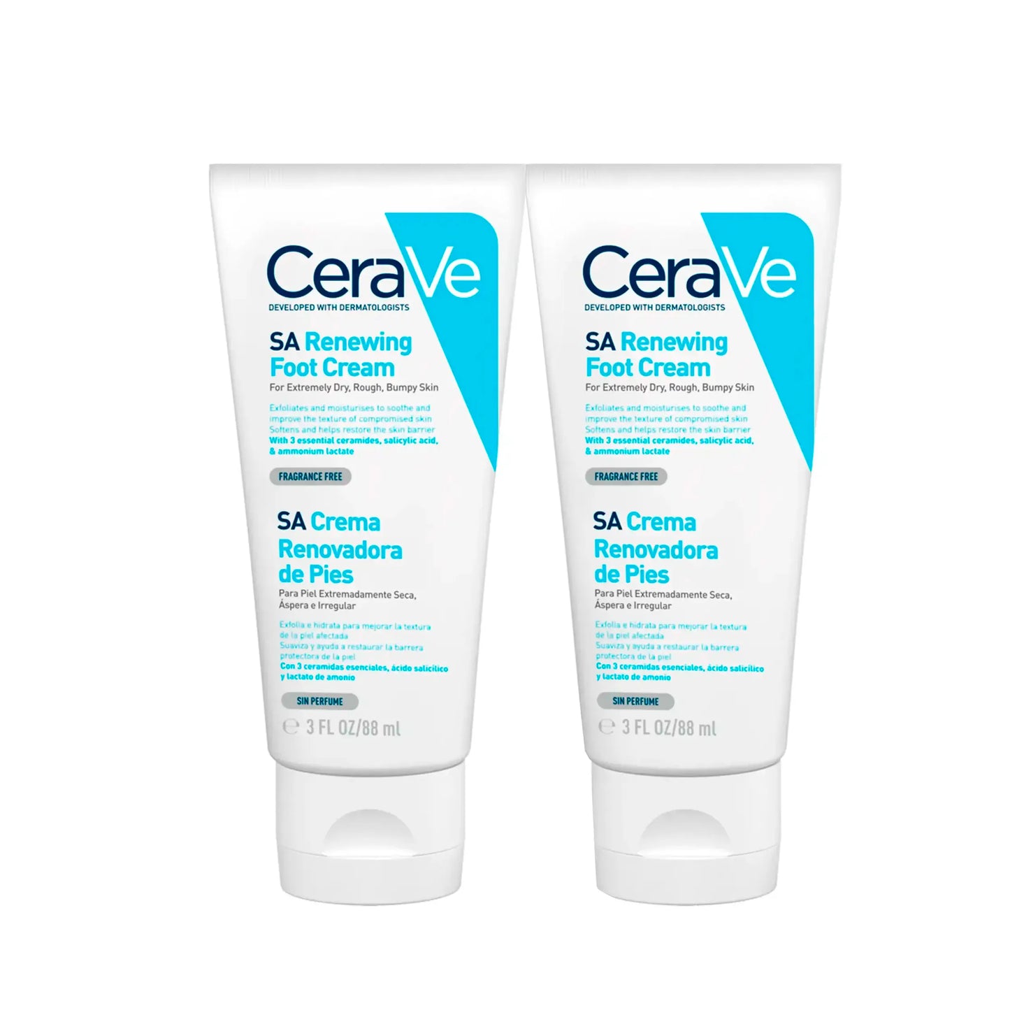CeraVe SA Crème Pieds Réparatrice Lot de 2x88ml