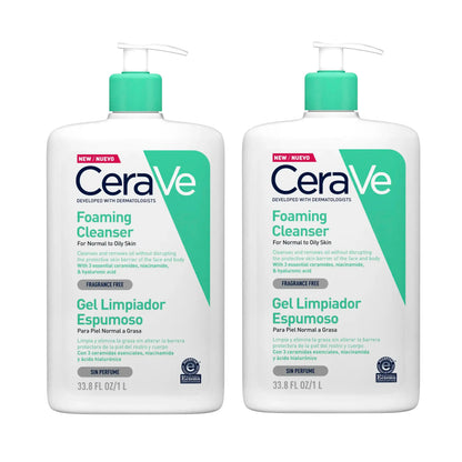 CeraVe Gel Moussant Lot de 2x1L