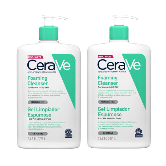 CeraVe Gel Moussant Lot de 2x1L