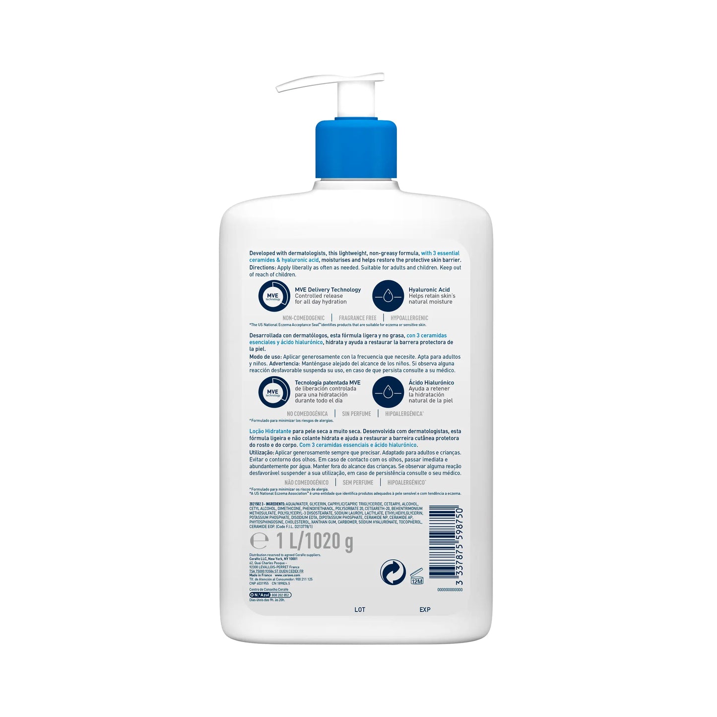 CeraVe Lait Hydratant 1L