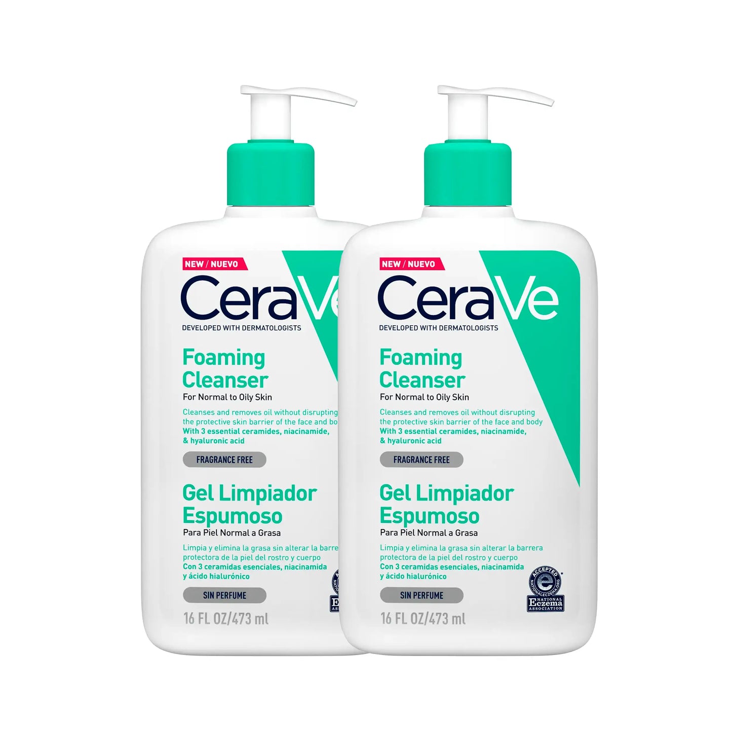 CeraVe Gel Moussant Lot de 2x473ml