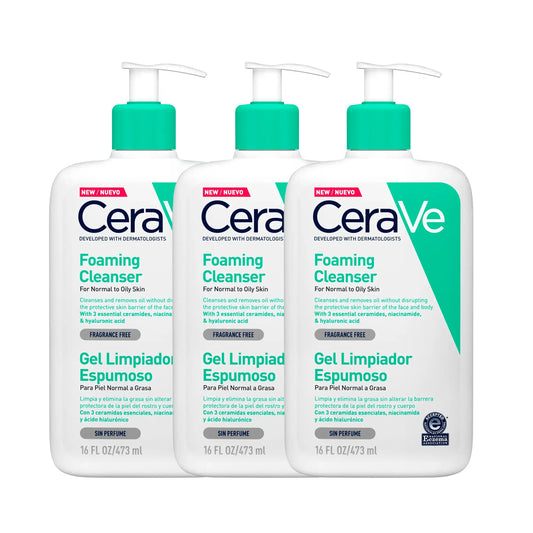 CeraVe Gel Moussant Lot de 3x473ml