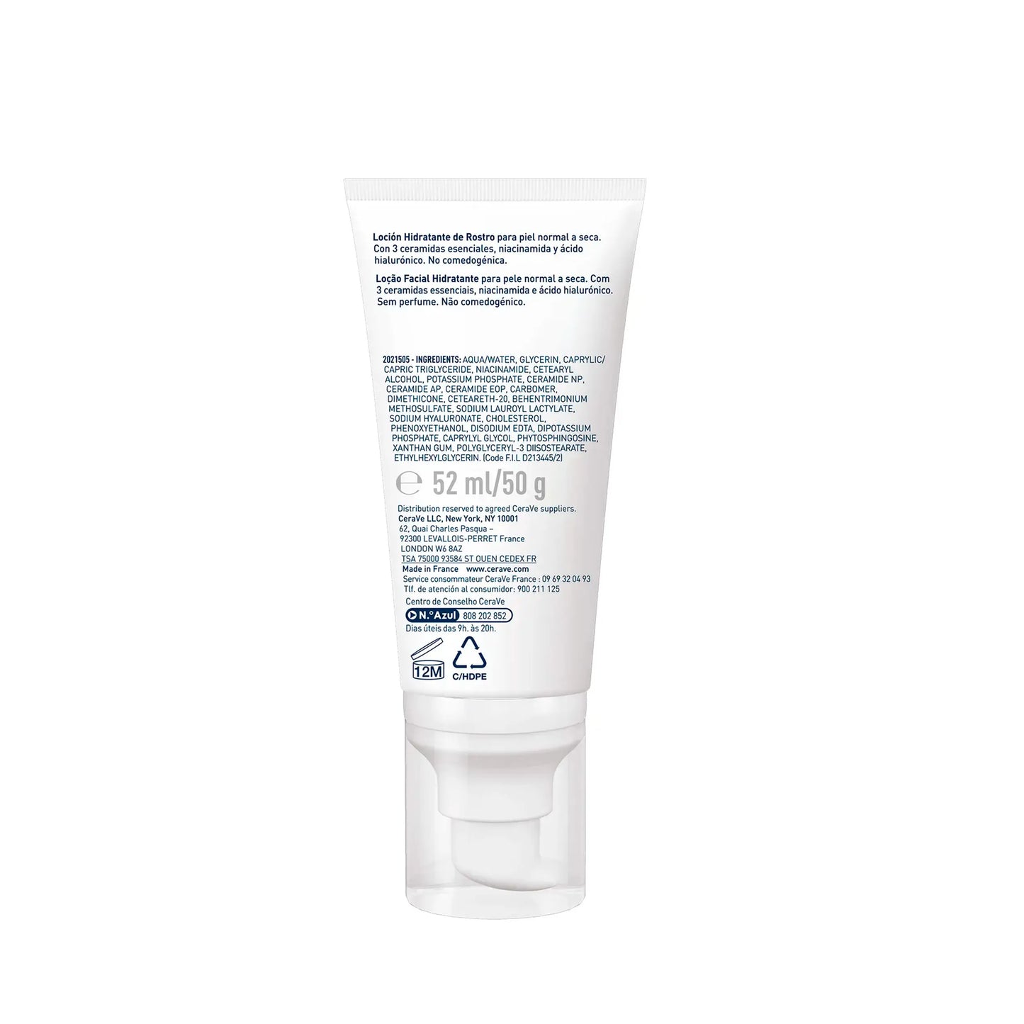 CeraVe Crème Hydratante Visage PM 52ml