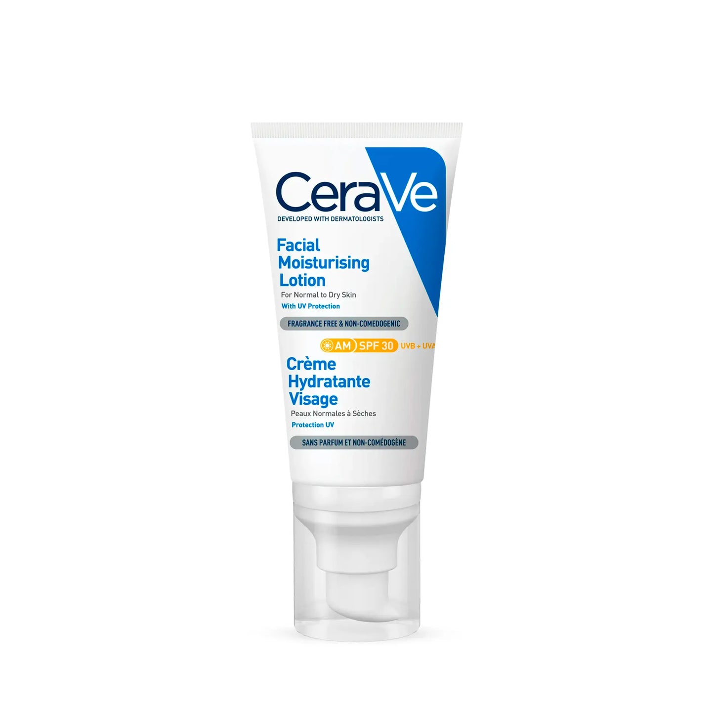 CeraVe Pack Peau Grasse : Gel Moussant 236ml + Crème Hydratante Visage SPF30 50ml + Crème Contour des Yeux 14ml