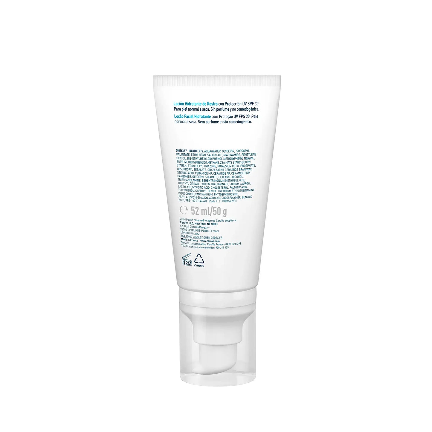 CeraVe Crème Hydratante Visage SPF30 52ml