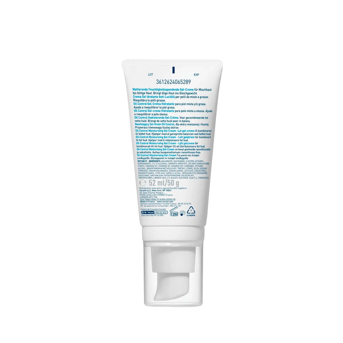 CeraVe Gel-Crème Hydratant Matifiant Oil Control 52ml