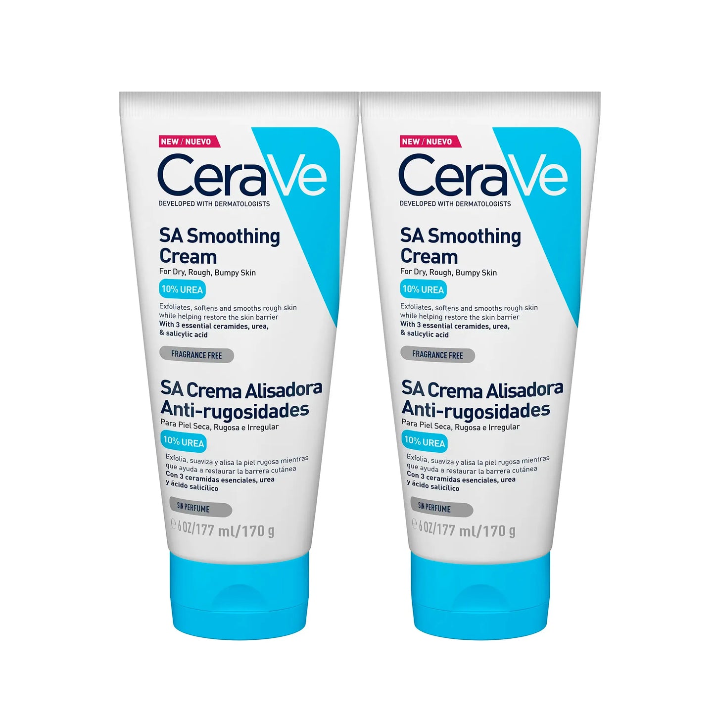 CeraVe SA Crème Lissante Anti-Rugosités Lot de 2x177g