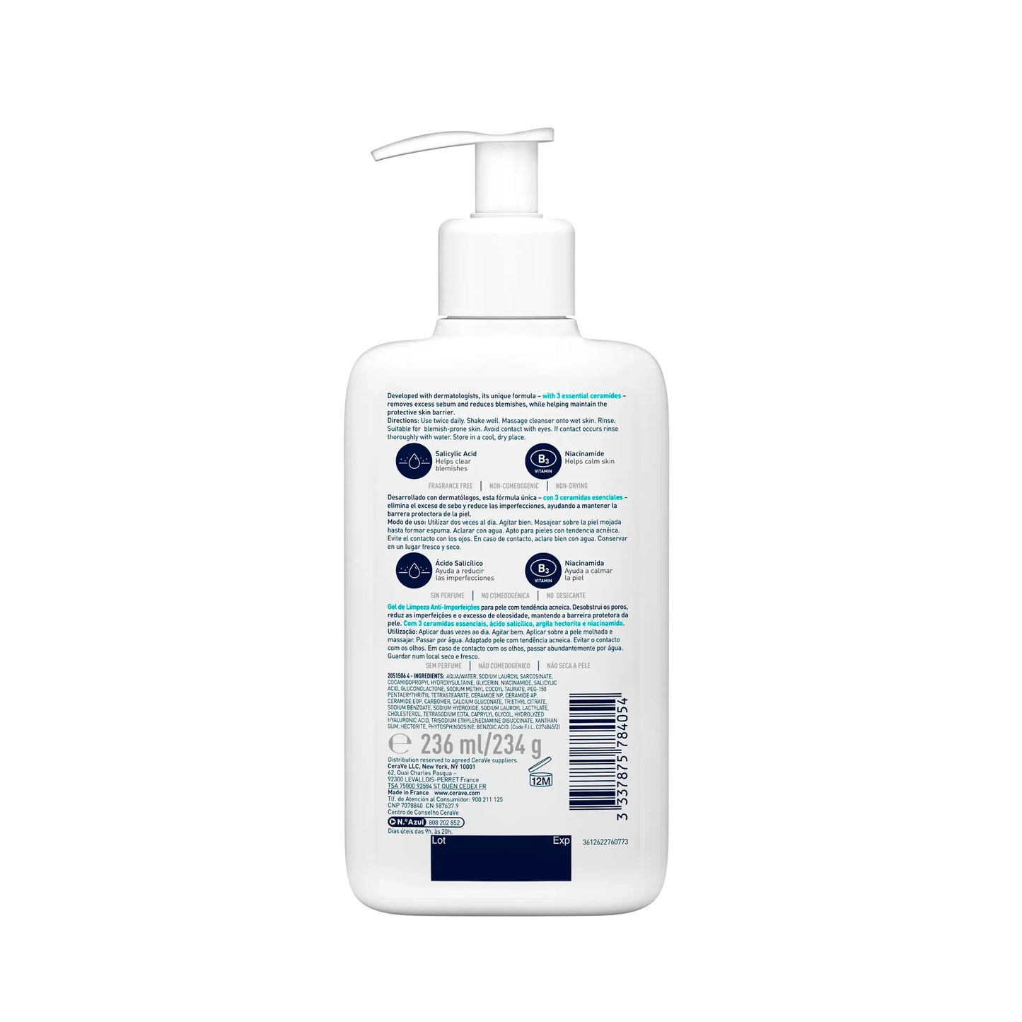 CeraVe Gel Nettoyant Anti-Imperfections 236ml