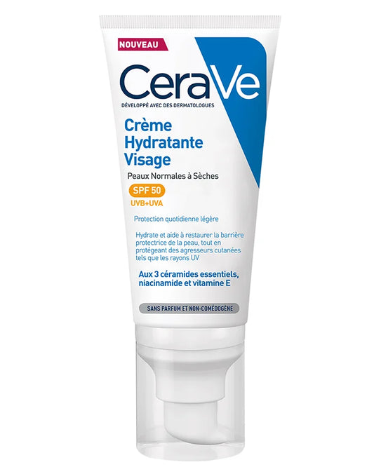 CeraVe Crème Hydratante Visage SPF50+ 52ml
