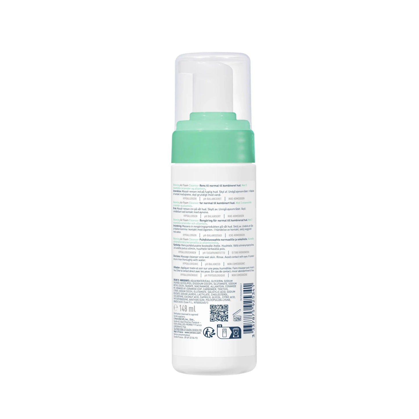CeraVe Mousse Nettoyante Équilibrante 148ml