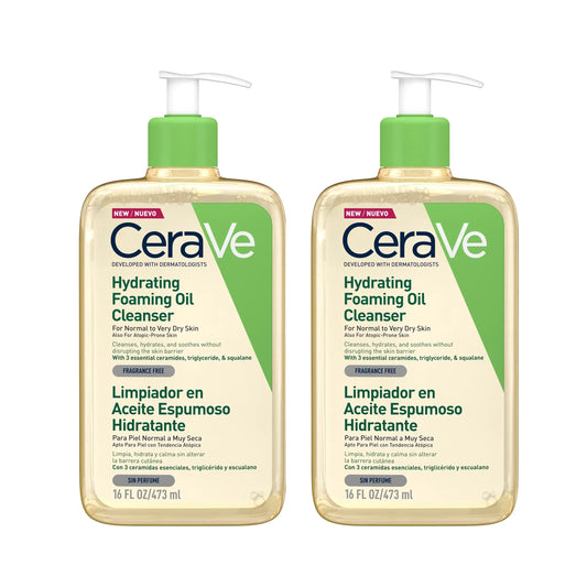 CeraVe Huile Lavante Moussante Hydratante Lot de 2x473ml