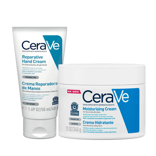 CeraVe Pack Crème Mains Réparatrice 50ml + Baume Hydratant Intensif 340g